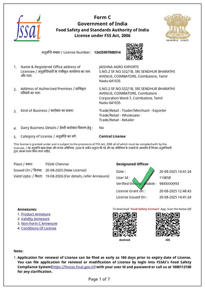FSSAI Certified