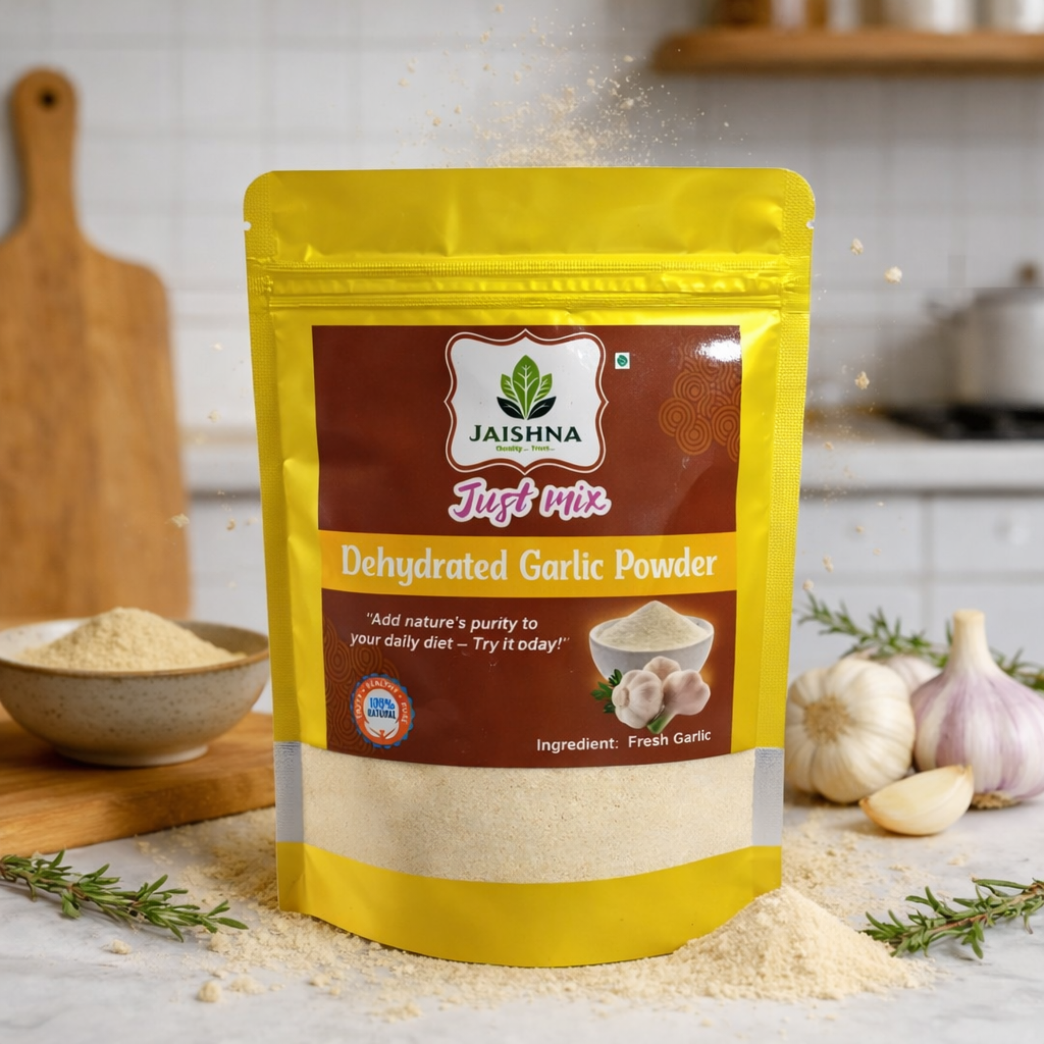 Just Mix Garlic Powder – Bold Flavour & Immunity Shield