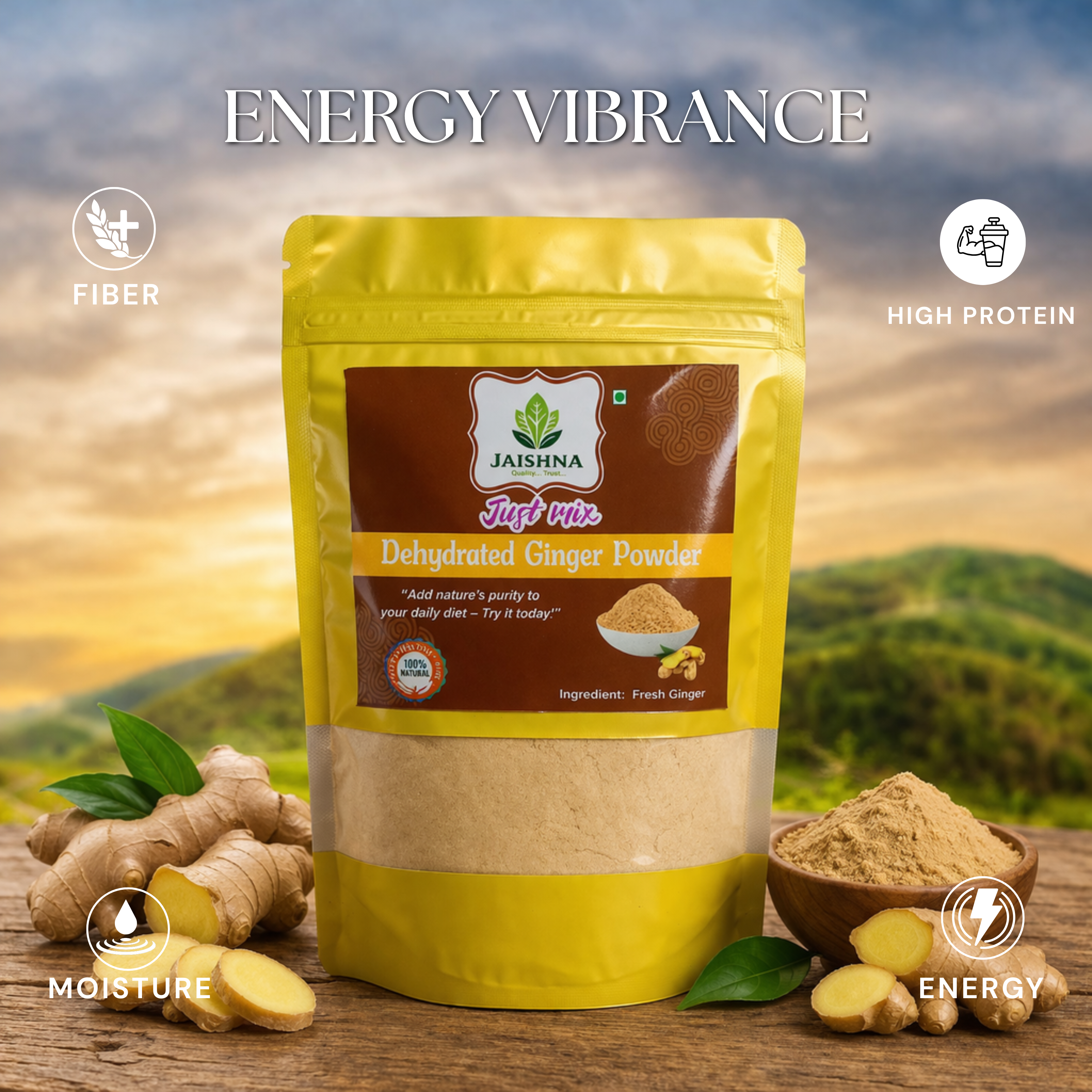 Just Mix Ginger Powder – Warm Ayurvedic Wellness Spice