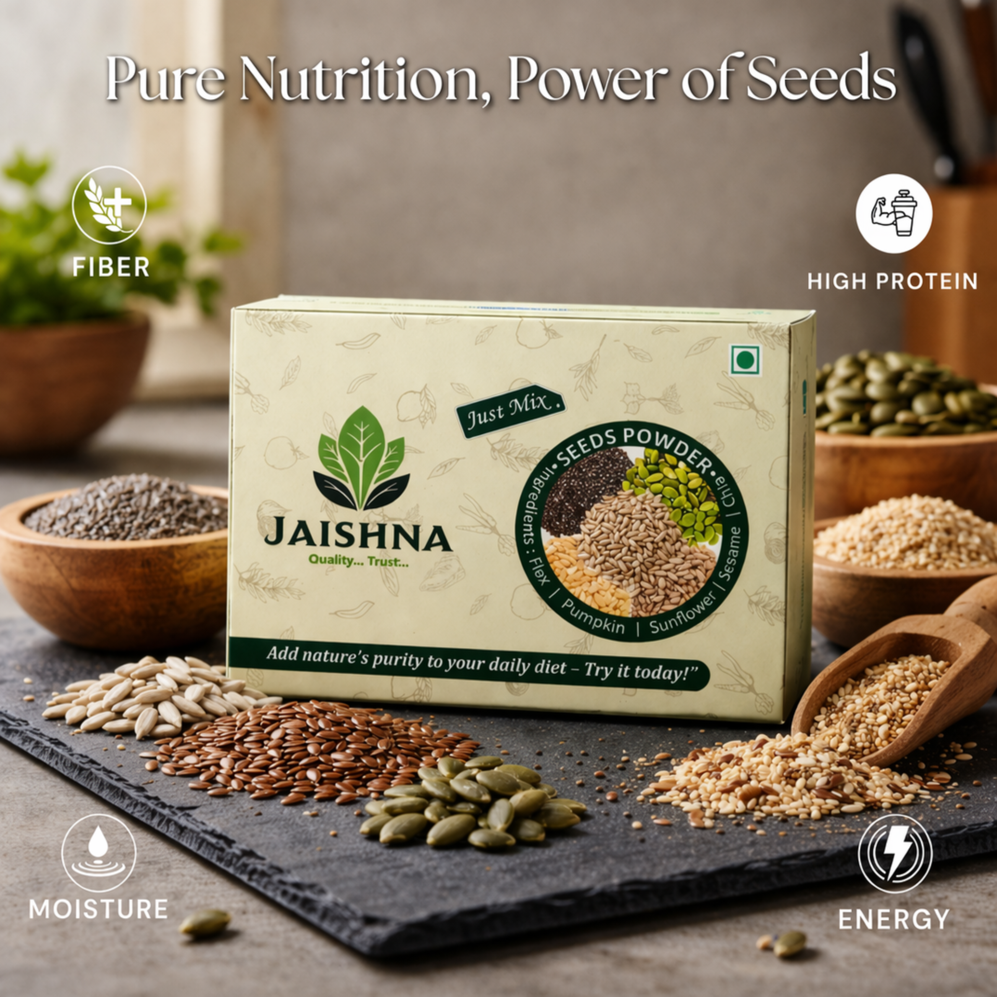 Seeds Powder – Fibre-Rich Daily Nutrition & Wellness Mix