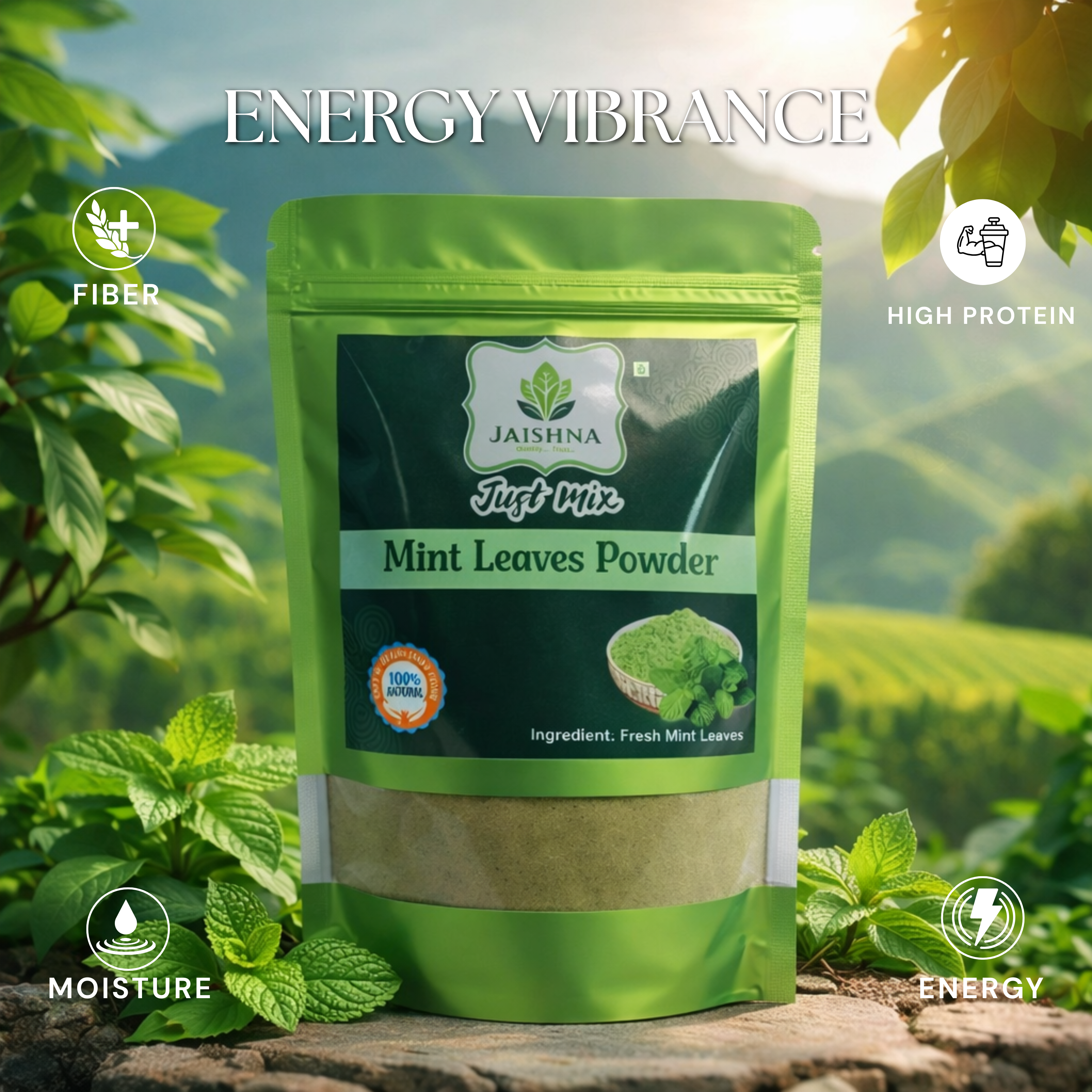 Just Mix Mint Leaf Powder – Cool, Fresh & Digestive Relief