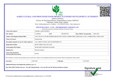 APEDA Registered